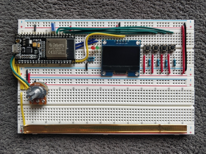 Finished breadboard